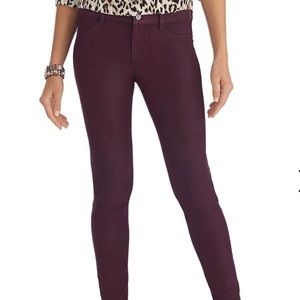 White House Black Market Coated Skinny Jeans